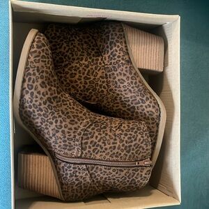 Animal print boots